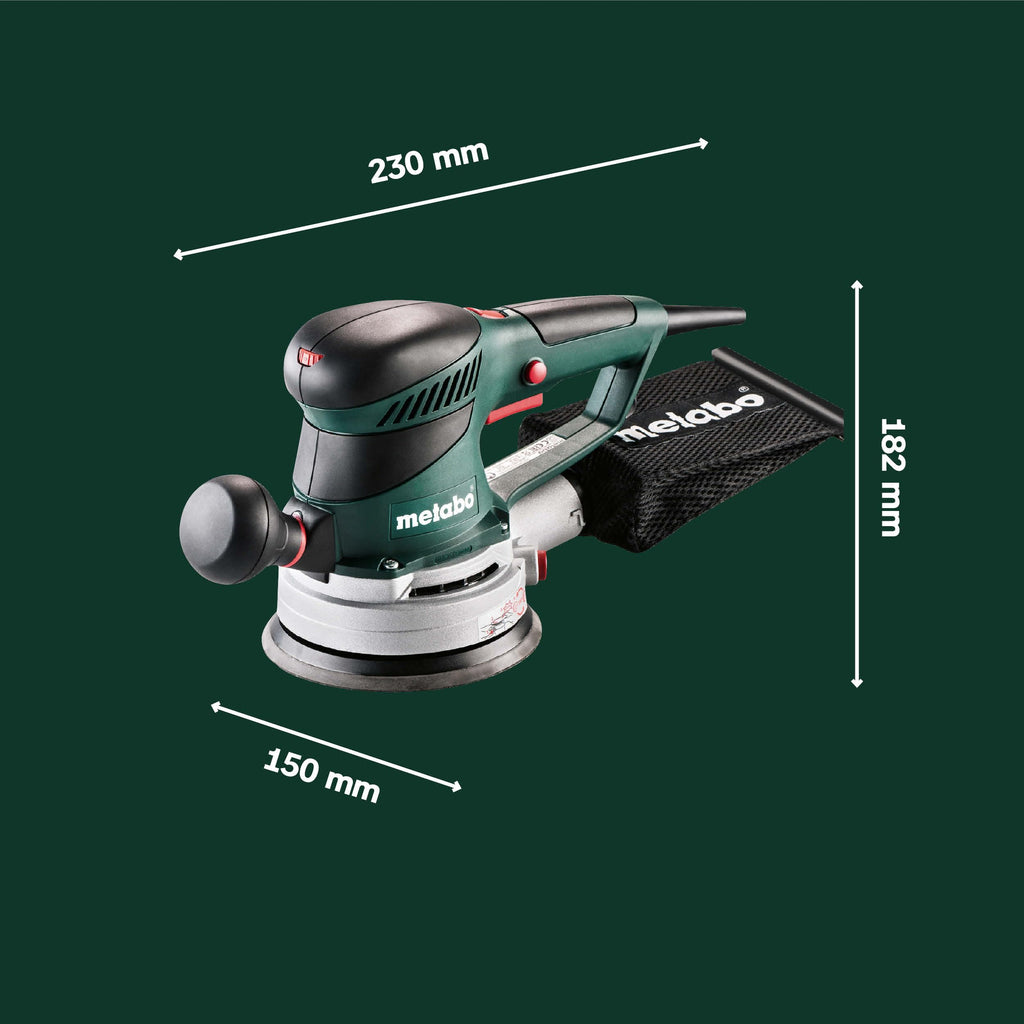 Exzenterschleifer SXE 450 TurboTec 350 W 14000 U/min 150 mm Duo-Schwingkreisverstellung Vario-Elektronik TurboBoost mit Staubbeutel