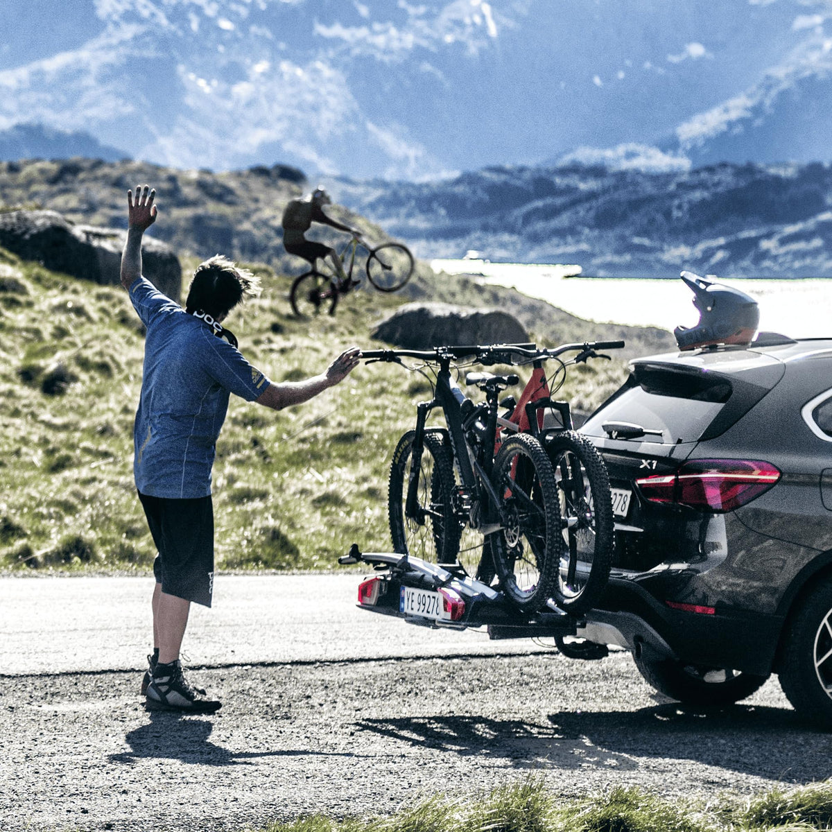 Fahrradadapter für Fahrradträger VeloSpace XT Modell 938100 aus Aluminium mit 15 kg Zuladung und Schnappmontage