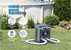 Pool-Wärmepumpe HPM20 20 m³ Poolheizung 230 V R32 Kältemittel 32/38 mm Schlauchanschluss