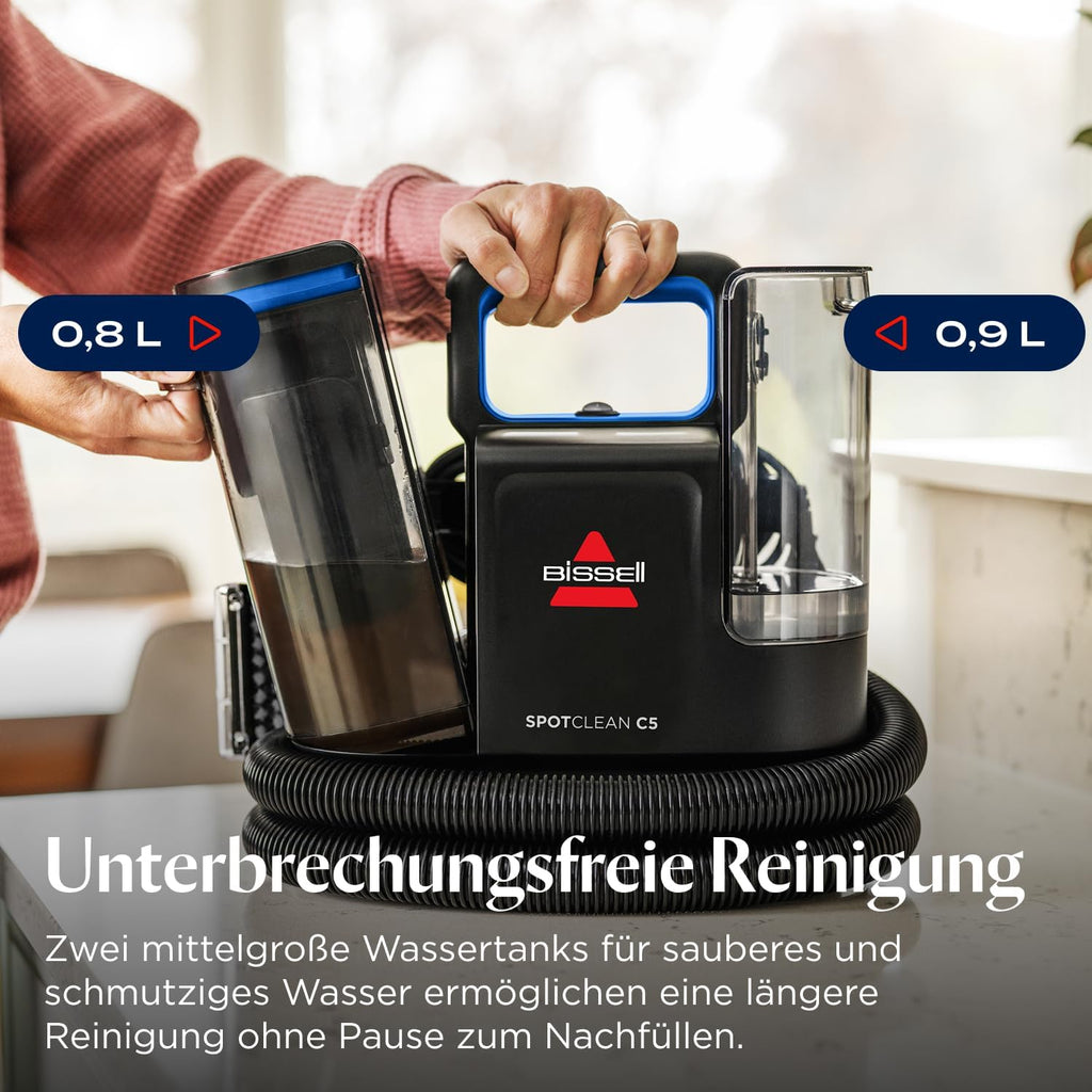 Polsterreiniger Teppichreiniger SpotClean C5 400W Nasssauger tragbar 3,72 kg für Teppiche Polster Auto