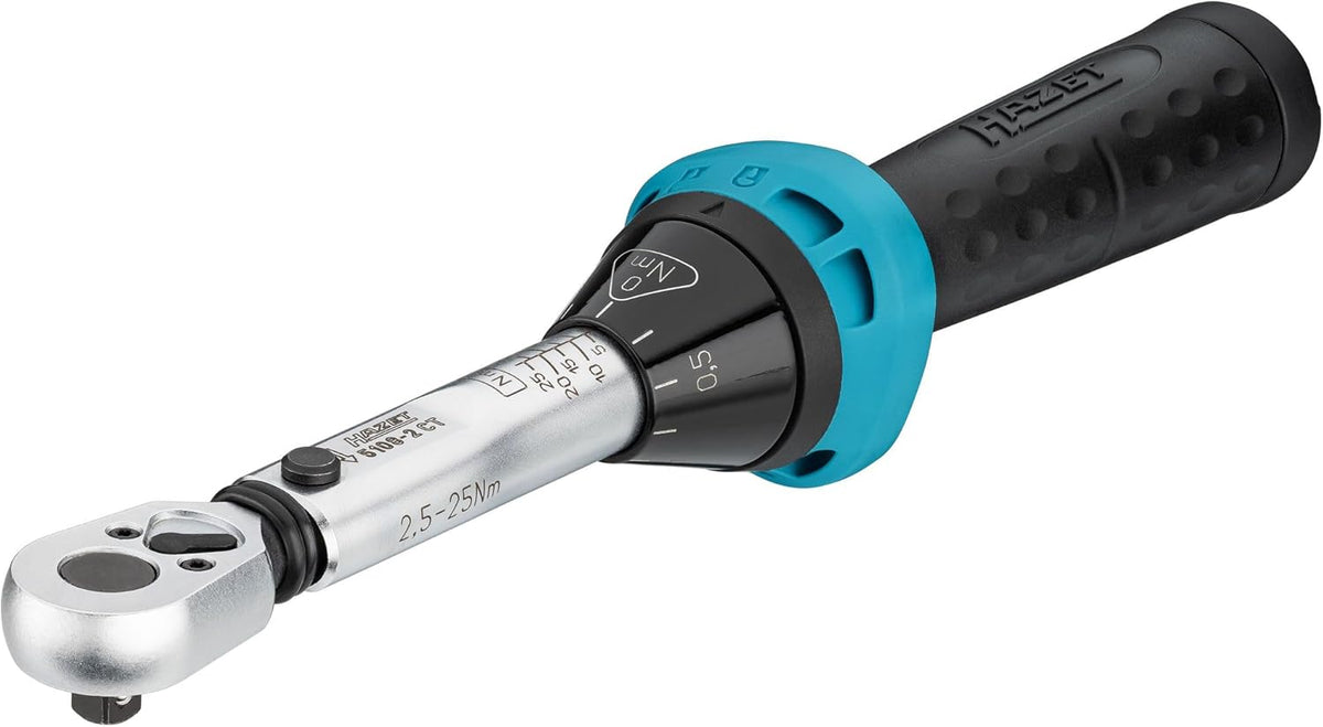 Drehmomentschlüssel 5108-2CT 2,5-25 Nm 1/4 Zoll Umschaltknarre Fahrrad Werkzeug mit Kalibrierschein 232 mm