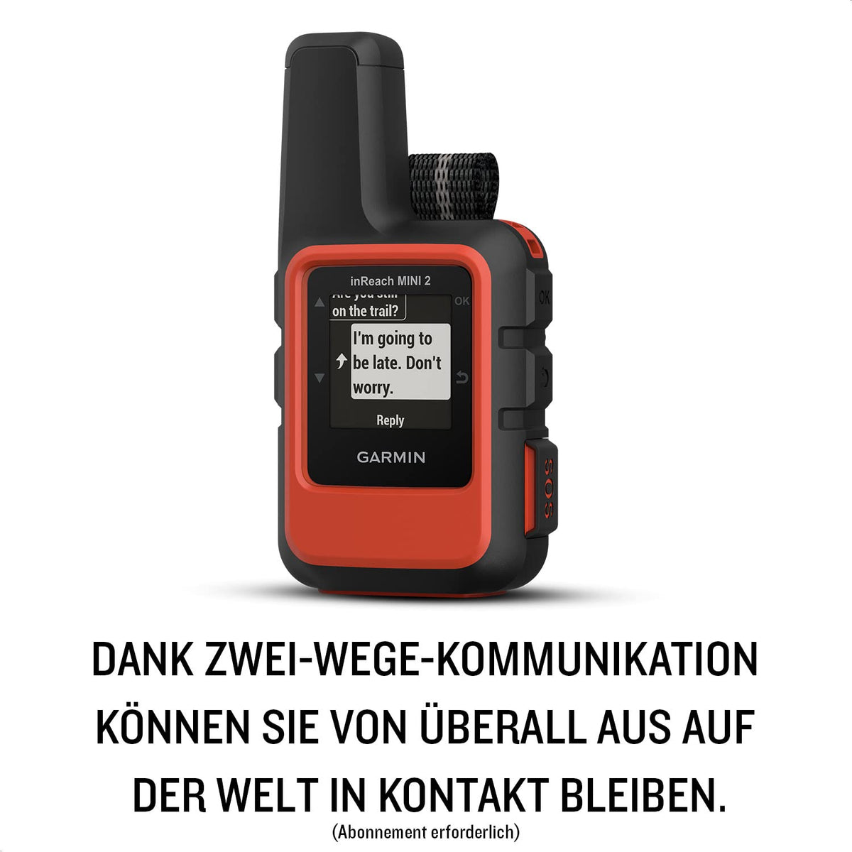 Satelliten-Kommunikationsgerät inReach Mini 2 mit SOS Zwei-Wege-Nachrichten TracBack IPX7 Schwarz/Rot
