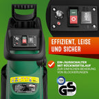 Elektrischer Walzenhäcksler DBHC002 3100 W bis 44 mm Aststärke mit 2 x 60 L Auffangbeuteln