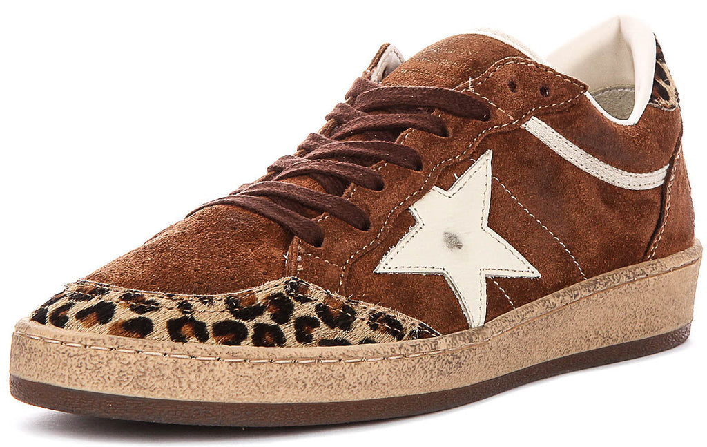 Golden Goose Ball Star In Leopard For Women