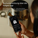 Heißluftfritteuse mit Keramikbeschichtung ICONIC SE601S 6,2L 7-in-1 1725W PFAS-freier Garraum Edelstahl
