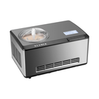 Eismaschine 2 in 1 mit Kompressor 2 L 180 W Edelstahl Kühl- und Heizfunktion Joghurt Eiscreme Maschine