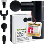 Massagepistole Mini Fascia Gun 550 g mit 4 Aufsätzen 4 Stufen und USB-C für Körper- und Faszienmassage