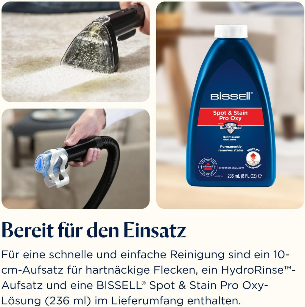 Polsterreiniger Teppichreiniger SpotClean C5 400W Nasssauger tragbar 3,72 kg für Teppiche Polster Auto