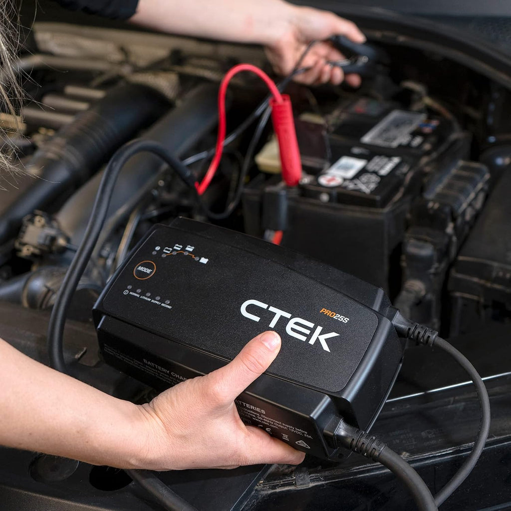 Batterieladegerät 12V 25A PRO25S für Blei-Säure und LiFePO4 Batterien mit Rekonditionierung