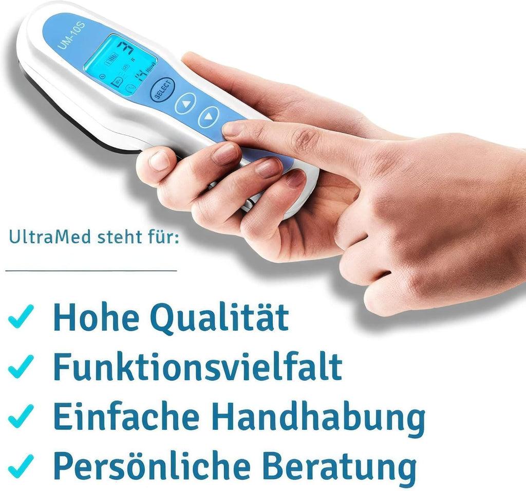 Ultraschalltherapiegerät mit 1 MHz und 3 MHz Doppelsonde kabelgebunden für Gesicht und Körper
