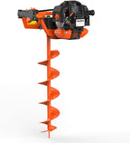 Erdbohrer Benzin FX-EB152 52cc 3 PS mit 100 150 200 mm Bohrern Erdlochbohrer Pfahlbohrer