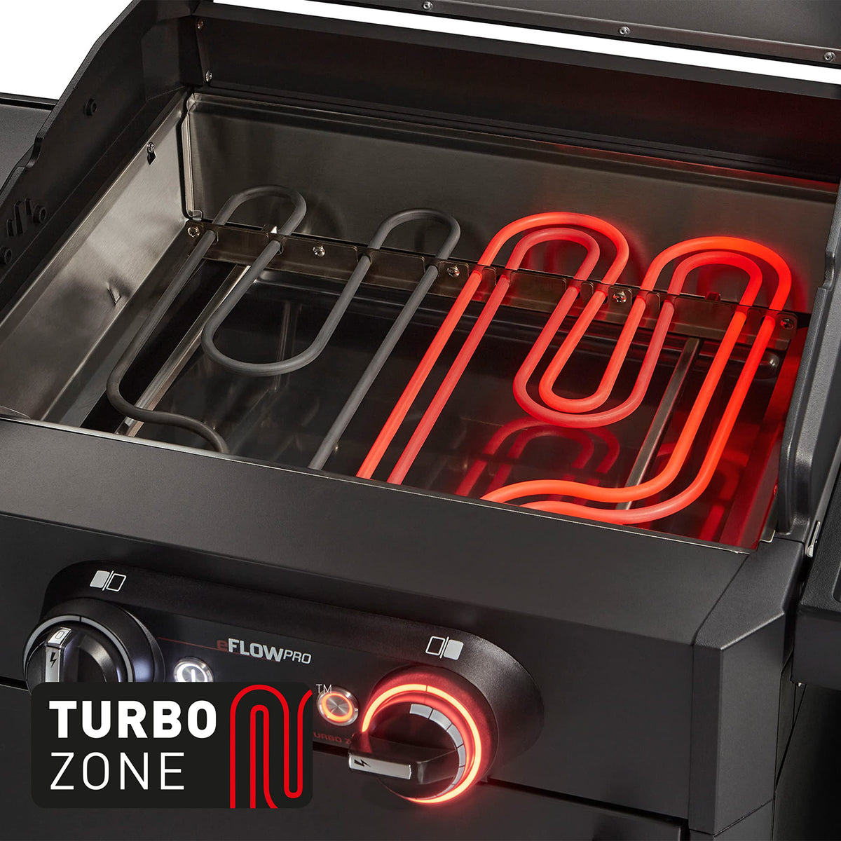 Elektrogrill eFLOW PRO 2 TURBO 3000 W 230 V Turbo-Zone Switch Grid 2000 cm² Grillfläche Grillwagen