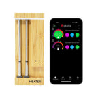 Digitales Fleischthermometer Pro Duo 2 Sonden Kabellos WLAN App Steuerung für Grill Ofen Smoker