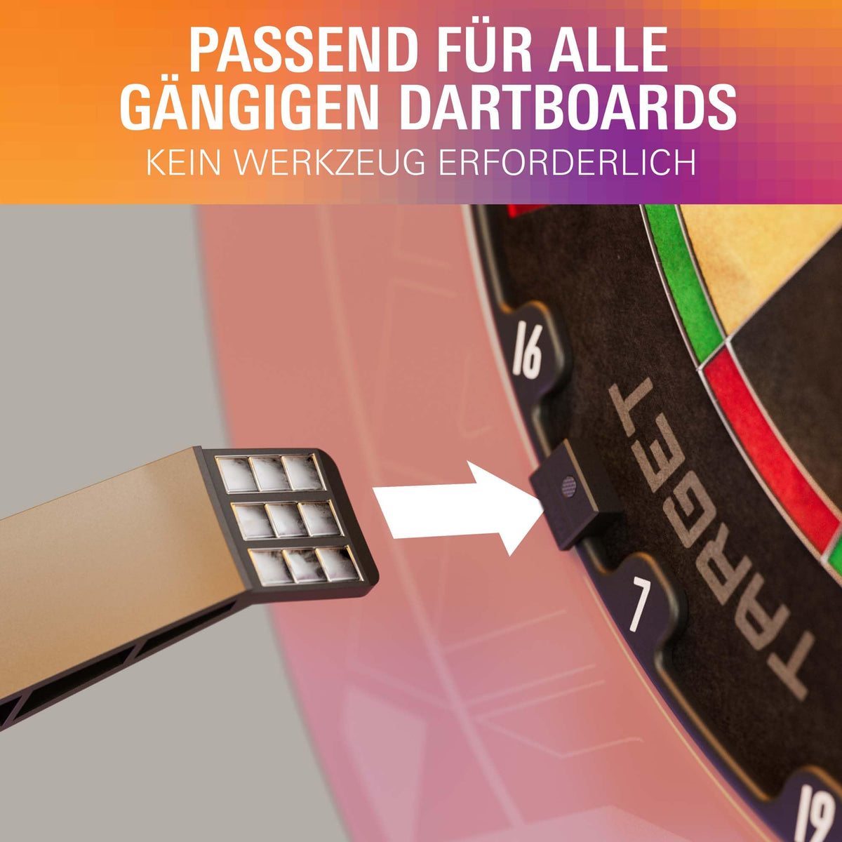 Dartscheiben-Kamerasystem Omni mit automatischer Punkterfassung LED-Ringlicht WLAN und DartCounter-App