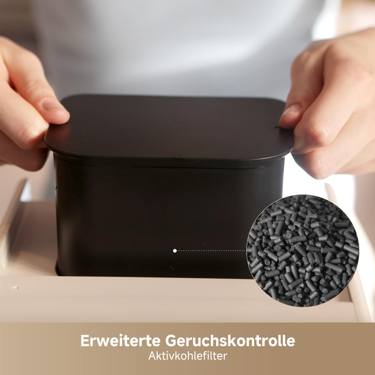 Küchenabfallzerkleinerer SF25 CVF70A 2,5 l Dreifach-Klingensystem Aktivkohlefilter Hochtemperatur-Selbstreinigung 27 dB