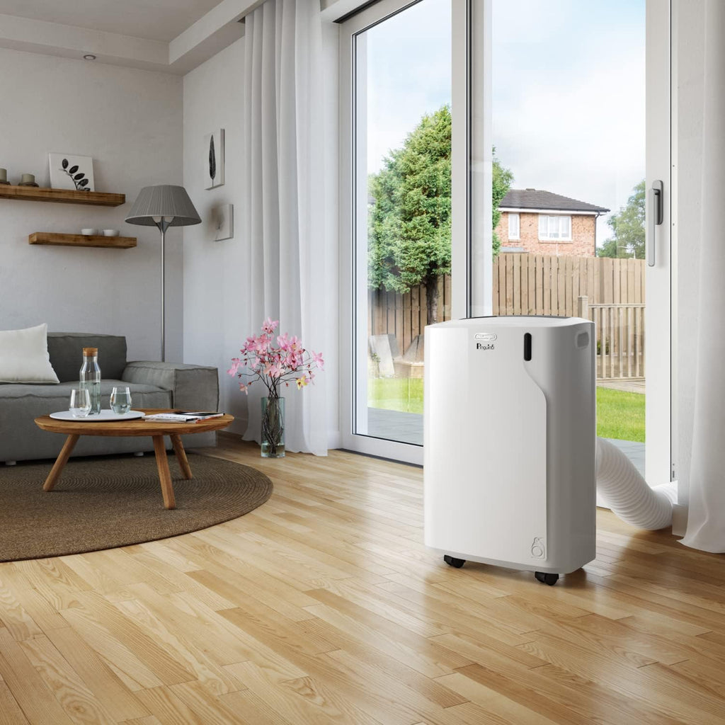 Mobile Klimaanlage PAC EM82 2,4 kW 9400 BTU mit Entfeuchter 24 h Timer 63 dB und Abluftschlauch