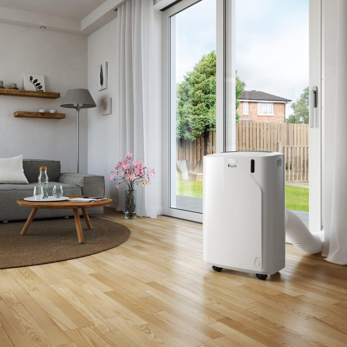 Mobile Klimaanlage PAC EM82 2,4 kW 9400 BTU mit Entfeuchter 24 h Timer 63 dB und Abluftschlauch