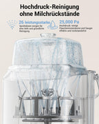 Bottle Washer Pro Automatischer Flaschenreiniger Sterilisator und Trockner für Babyflaschen 5 Modi 72 Stunden Aufbewahrung 90 Reinigungstabletten