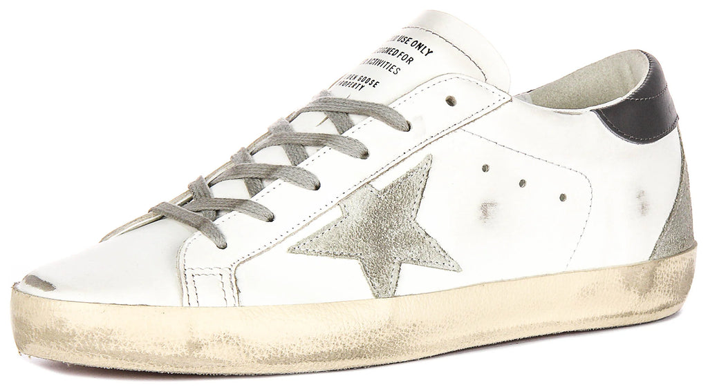 Golden Goose Super Star In White Grey for Women