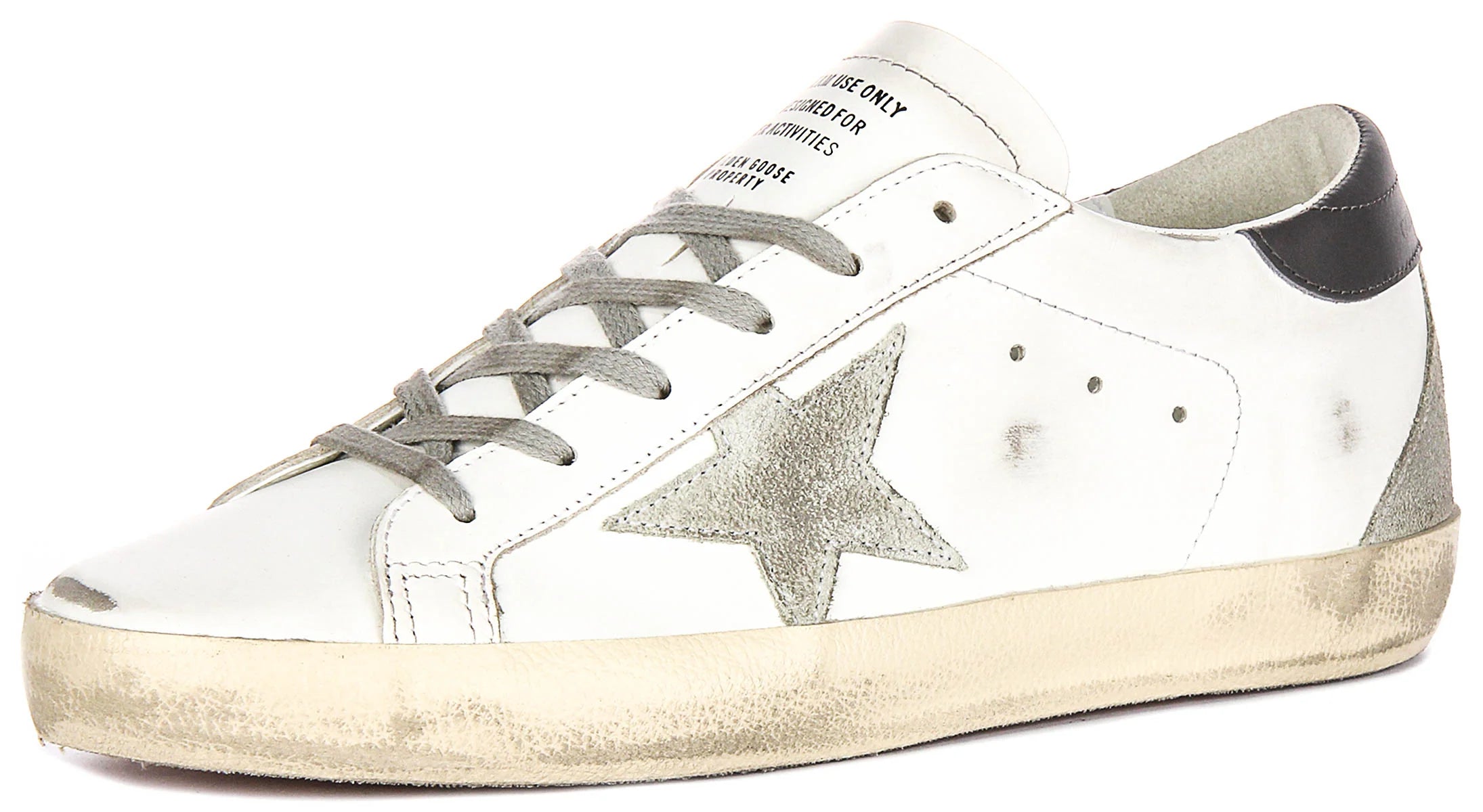 Golden Goose Super Star In White Grey for Women