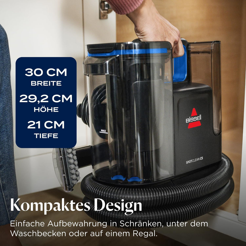 Polsterreiniger Teppichreiniger SpotClean C5 400W Nasssauger tragbar 3,72 kg für Teppiche Polster Auto