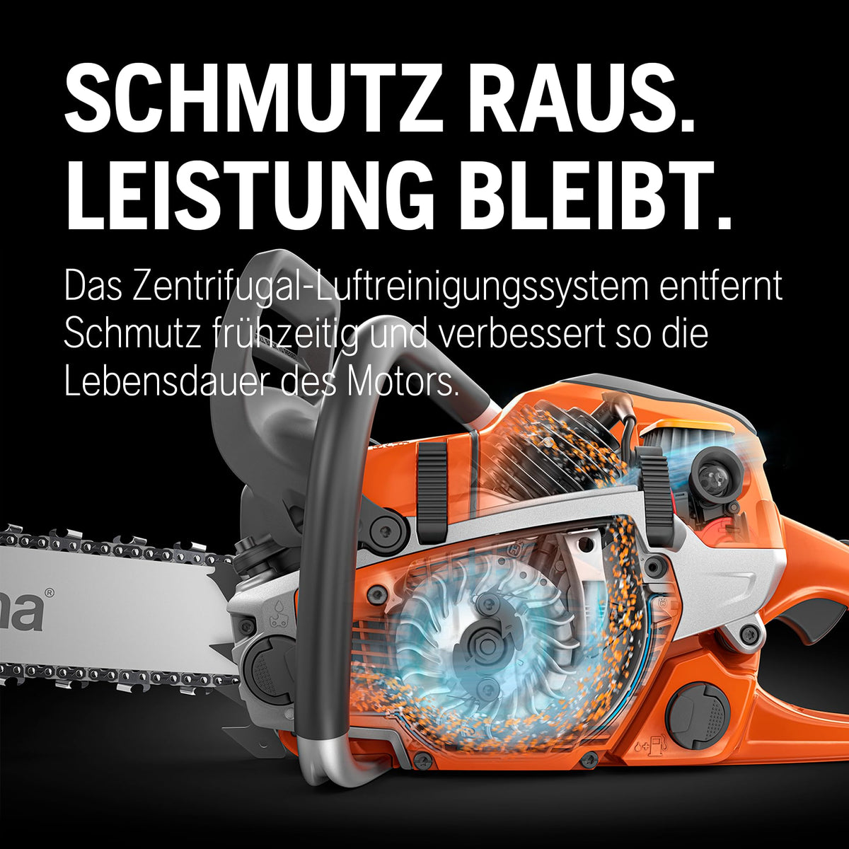 Benzin-Kettensäge 120 Mark II 967861903 38,2 cm³ 1,4 kW 14 Zoll Schiene H37 Kette 16,8 m/s