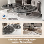Saugroboter mit Wischfunktion RLL53SE 25.000 Pa 231 Min Laufzeit 10,5 mm Mopp-Anhebung automatische Moppreinigung App-Steuerung