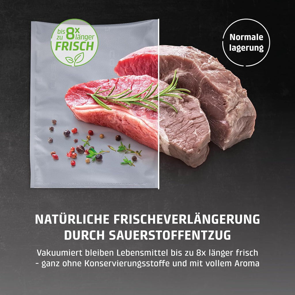 Kammervakuumierer VacuChef 40 Modell 1417 3L Vakuumkammer 70L/min Doppelte Schweißnaht inkl 20 Vakuumbeutel