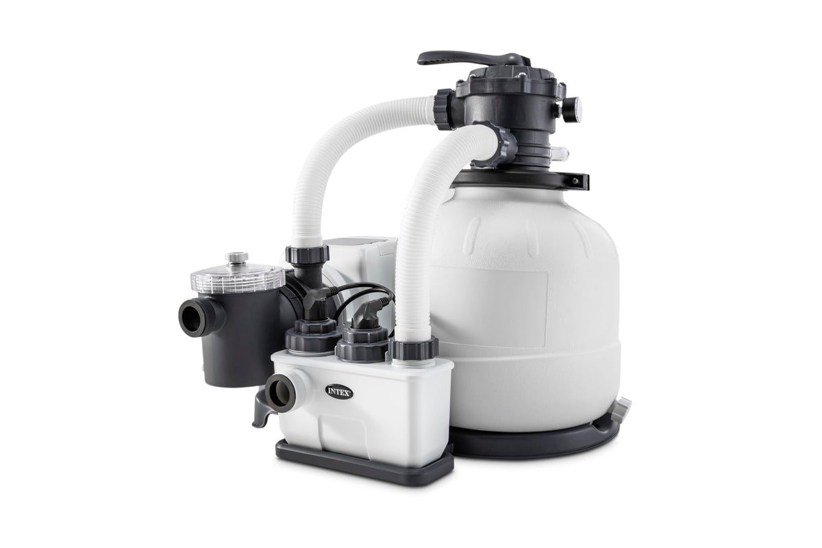 Sandfilteranlage QX2100 mit Salzwassersystem Zeitschaltuhr 7900 l/h für Pools bis 32200 l 230 V Modell 26676