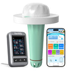 7-in-1 Pooltester mit App-Steuerung pH Chlor TDS EC ORP Salz Temperatur IP68 WLAN Bluetooth