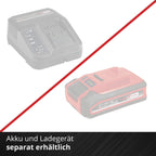 Akku-Kehrmaschine TE-SW 18/610 Li-Solo 18 V mit 61 cm Kehrbreite 20 l Schmutzbehälter verstellbarem Lenker und abnehmbarer Lippe