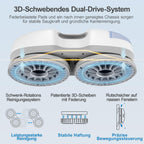 Fensterputzroboter S7+ mit Sprühfunktion 6500 Pa Saugkraft 80 ml Wassertank inklusive 8 Reinigungstücher und Transportkoffer