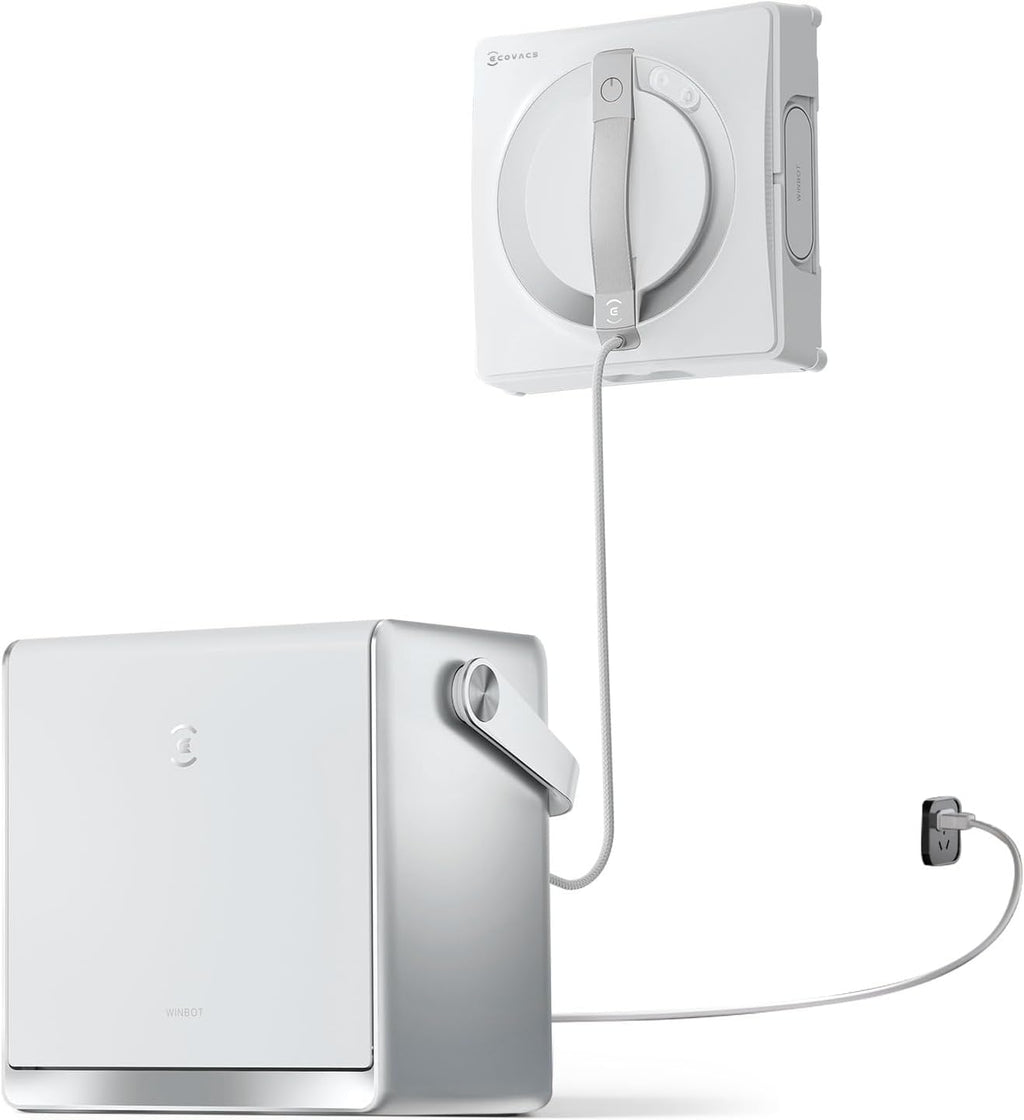 Fensterputzroboter W2 Pro Omni WG851-11 Glasreinigung 6-in-1 Station Win-SLAM 4.0 12-Stufen Schutz 3-Düsen Sprühkopf Weiß