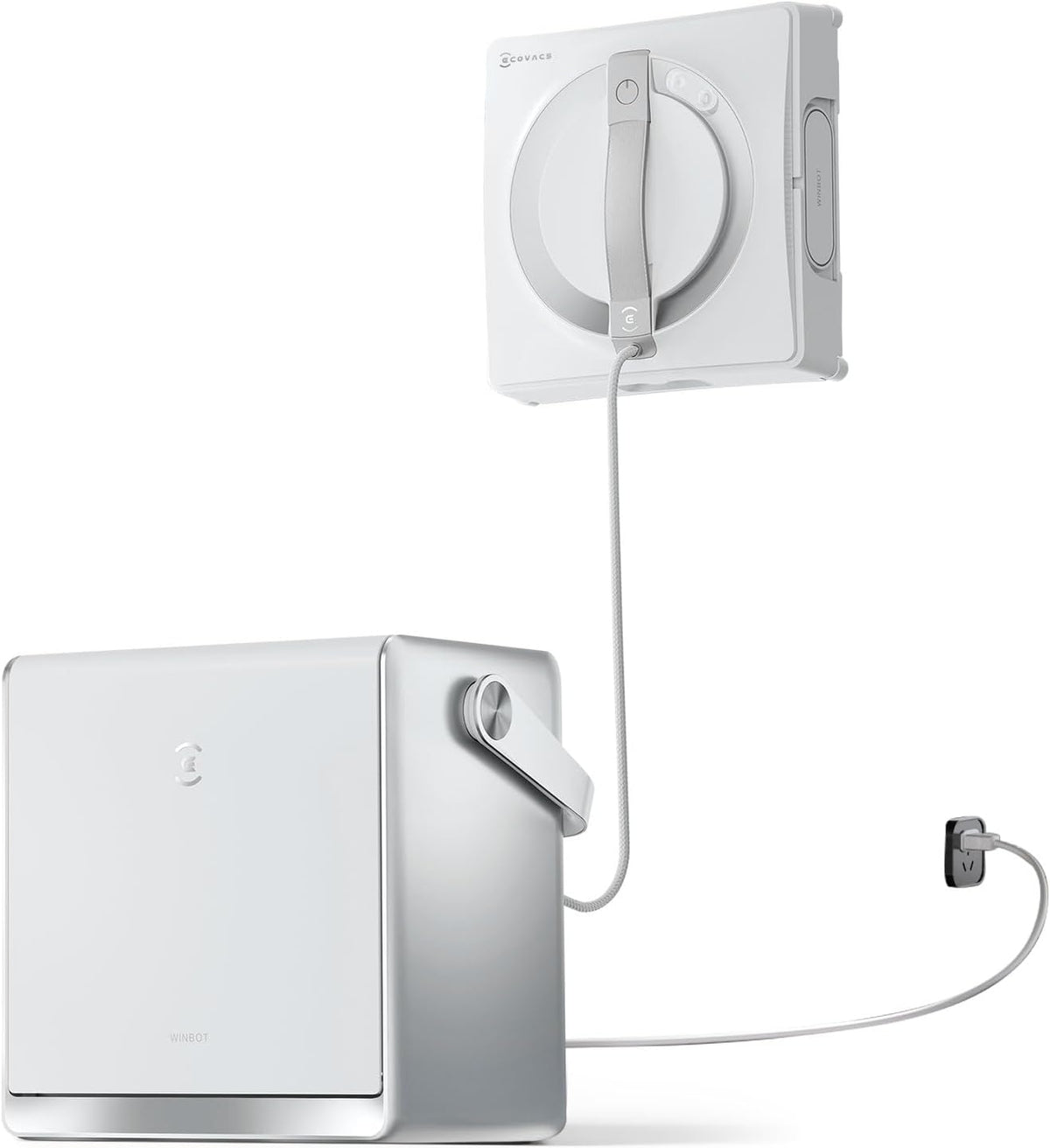 Fensterputzroboter W2 Pro Omni WG851-11 Glasreinigung 6-in-1 Station Win-SLAM 4.0 12-Stufen Schutz 3-Düsen Sprühkopf Weiß