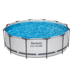 Aufstellpool Steel Pro MAX 366 x 100 cm 9150 l mit Filterpumpe 2006 l/h Sicherheitsleiter rund Modell 56418