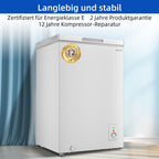 Gefriertruhe FCF98DE 99 Liter freistehend mit Schnellgefrierfunktion LED-Beleuchtung und 4-Sterne-Gefrierfach