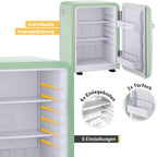 Mini Kühlschrank 40L Retro Design FA-5172-3-GL 40 Liter freistehend kompakt ohne Gefrierfach