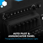 Flugsimulator Schubregler Bravo mit Autopilot Annunciator-Panel und PC-Steuerung