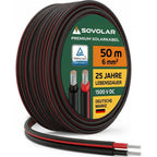 PV-Solarkabel H1Z2Z2-K 6 mm² 100 m Rolle Schwarz Kupfer 1500 V UV-beständig TÜV-zertifiziert