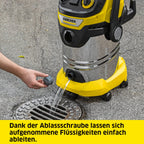 Nass-Trockensauger WD 6 P S V-30/8/35/T 1300 W 30 l Edelstahlbehälter 8 m Kabel 3,5 m Saugschlauch