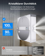 Fensterputzroboter W3 OMNI für Glas 800 N Saugkraft 3-Düsen-Sprühfunktion 350 ml App-Steuerung automatische Wischpadreinigung Kantenreinigung