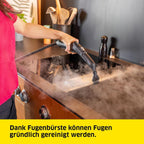 Dampfreiniger SC 4 Deluxe 4 bar 3 Min Aufheizzeit 1,8 l Tank 2200 W EasyFix Bodenreinigungsset mit Düsen