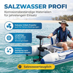 Elektro Bootsmotor Außenborder 12V 62 lbs Schub 696W Modell 62 für Schlauchboote mit Vorwärts- und Rückwärtsgängen