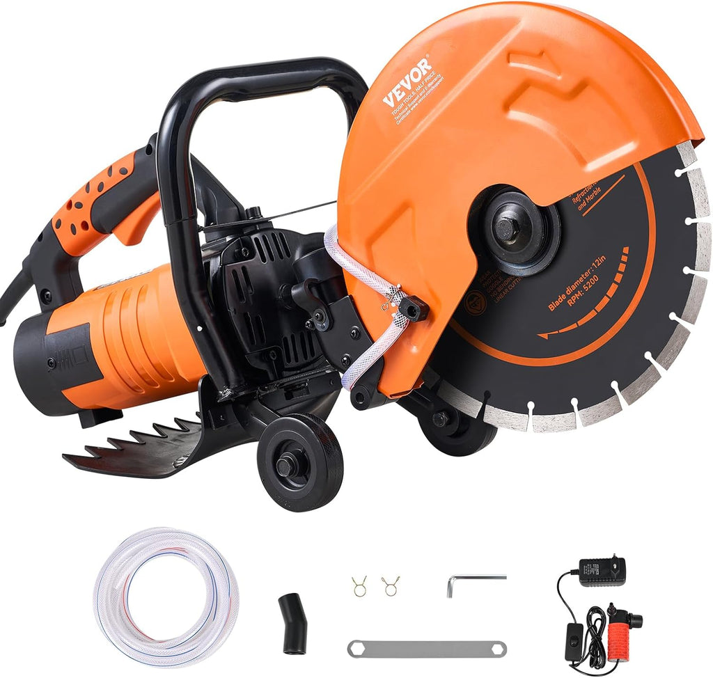 Betonsäge 305 mm 2800 W Nass- und Trockenschnitt 114 mm Schnitttiefe für Beton Stein Ziegel DC305 Wasser