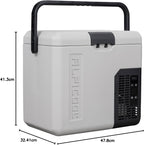 Tragbare Kompressor Kühlbox 18L 12V Mini Kühlschrank mit Gefrierfunktion -20°C Modell P18 für Auto Lkw Boot RV