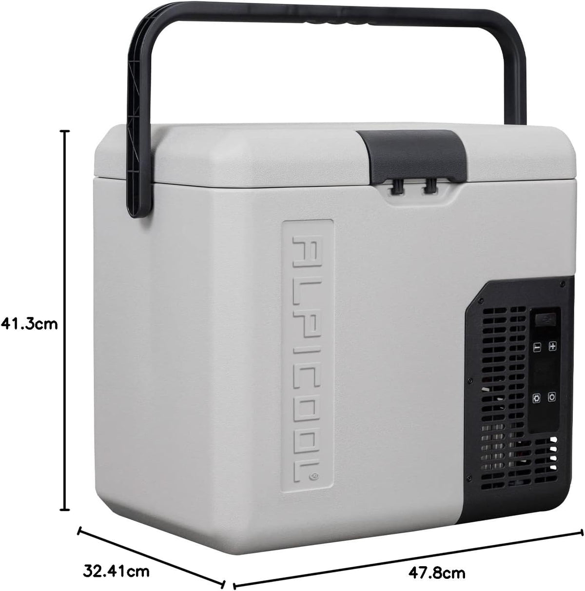Tragbare Kompressor Kühlbox 18L 12V Mini Kühlschrank mit Gefrierfunktion -20°C Modell P18 für Auto Lkw Boot RV
