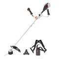 Akku-Sense WG084E.9 40V 38 cm Schnittbreite 25,5 cm Messerdurchmesser Zweihandgriff Doppelfaden-System ohne Akku