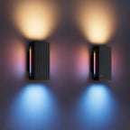 Outdoor UpDown LED Wandleuchten 2er Pack RGBICWW 1400 lm 2700K–6500K IP66 WLAN Bluetooth Matter kompatibel