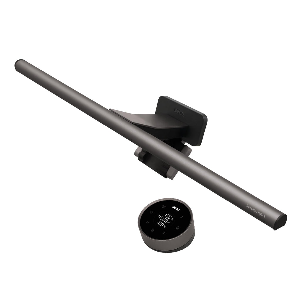 Monitorlampe ScreenBar Halo 2 mit Rücklicht, USB, 5 W, 2700–6500 K, dimmbar, Bewegungssensor, kabelloser Controller, für Monitore 0,43–6 cm