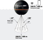 Fischfinder Echolot Pro+ 2 mit GPS Tiefenmesser Sonar für Kajak Boot Eisangeln App Verbindung bis 100 m